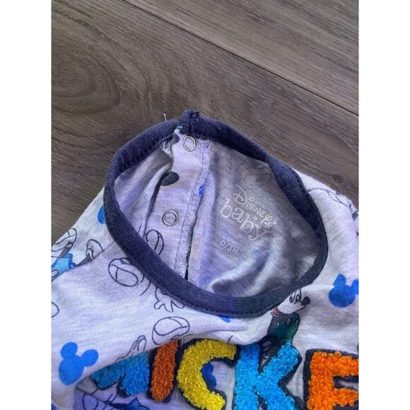 Disney Baby Boys T Shirt Multicolor Mickey Mouse Shirt Size 0/3 Months - Picture 7 of 8